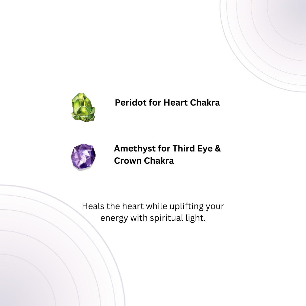 Peridot And Amethyst Unisex Bracelet