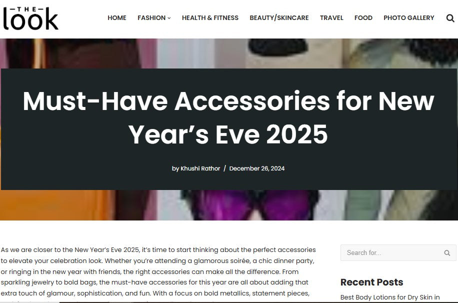 The Look India Names Urja by Zariin a Must-Have for NYE 2025