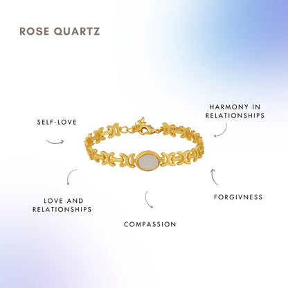 Healing Bracelet of Love - Rose Quartz