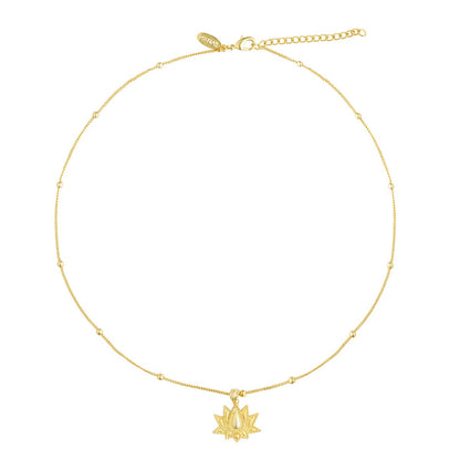 Rise to Shine Lotus Pendant Necklace