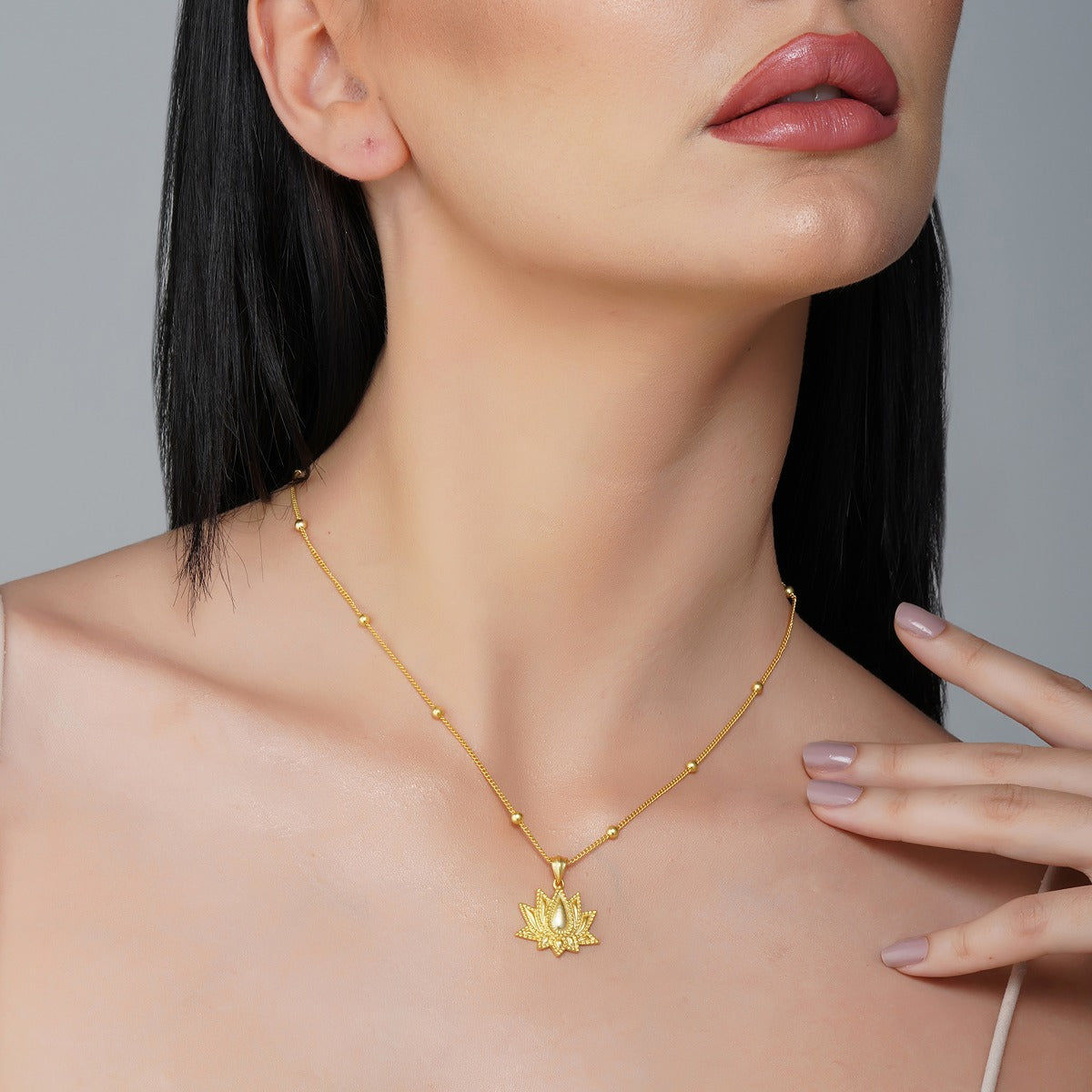 Rise to Shine Lotus Pendant Necklace