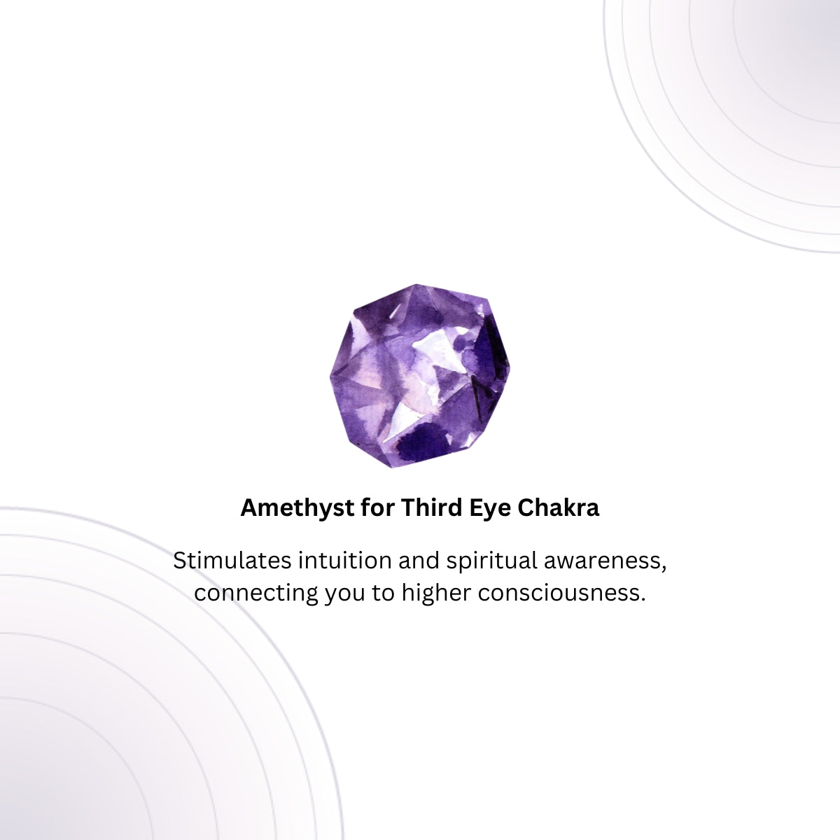 Amethyst Bead Bracelet for Overall Health and Master Healer