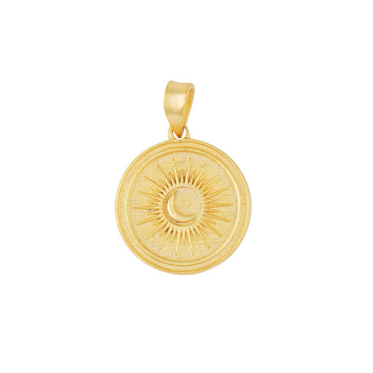 Sun and Moon Coin Necklace for Duality