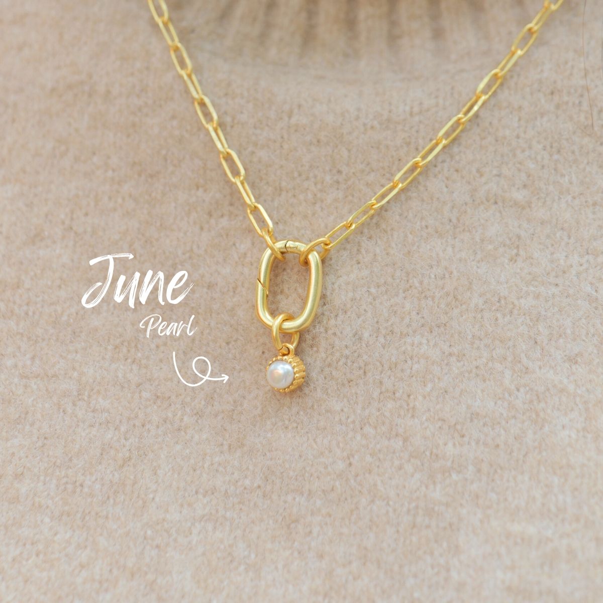 June Birthstone Charm – Pearl