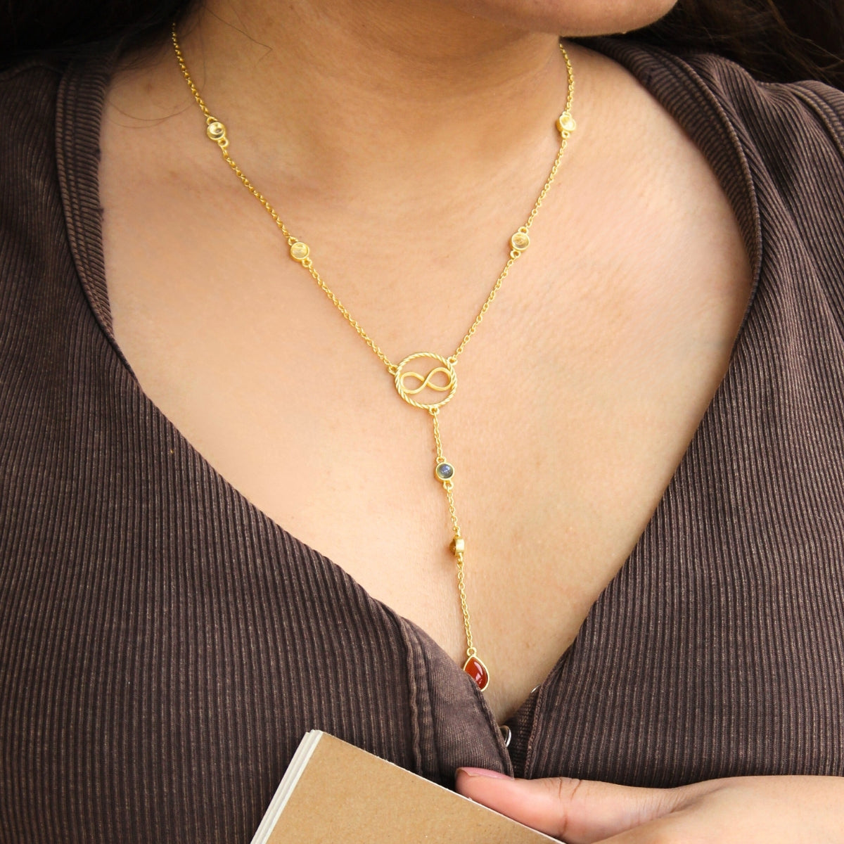 Celebration of Alignment Lariat Necklace