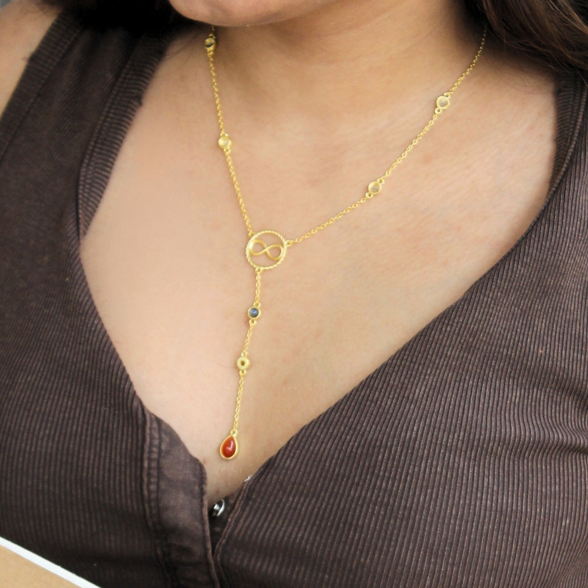 Celebration of Alignment Lariat Necklace
