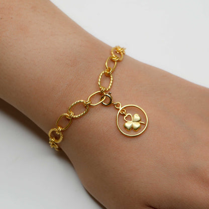 Four Leaf Clover Charm for Faith, Hope, Love and Luck