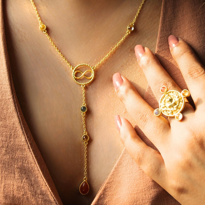 Celebration of Alignment Lariat Necklace