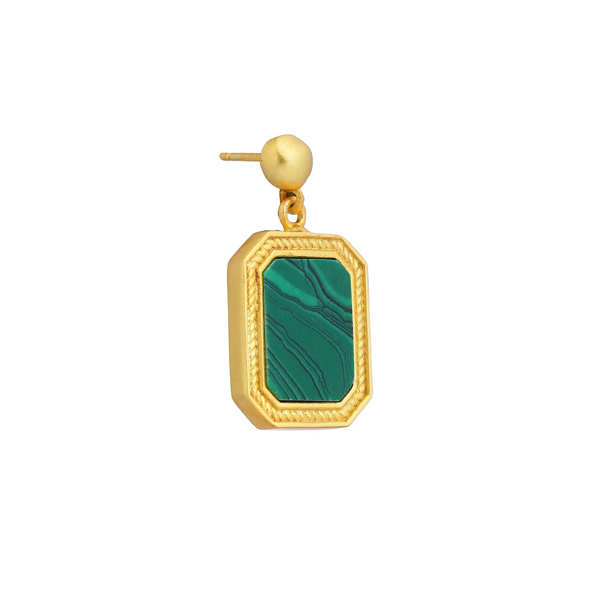 Revitalise Drop Earrings with Malachite - Abundance