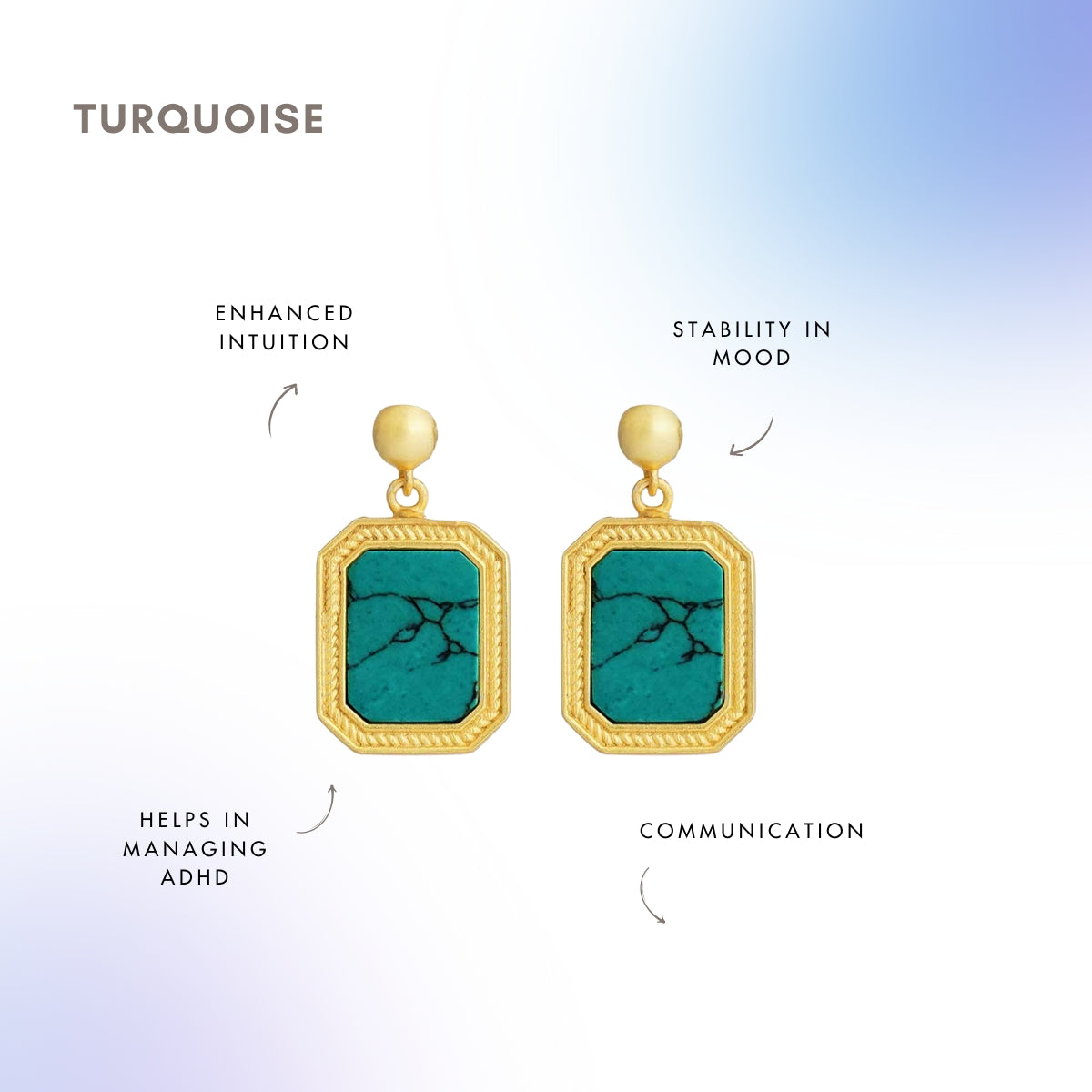 Revitalise Drop Earrings with Turquoise - Relationships