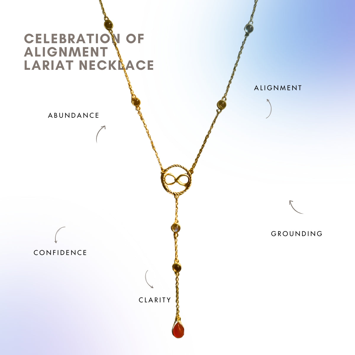 Celebration of Alignment Lariat Necklace
