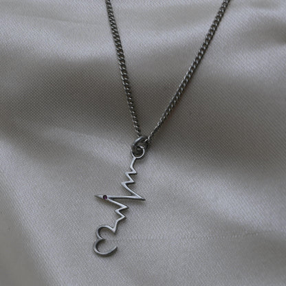 Heart Beats For You Pendant Set