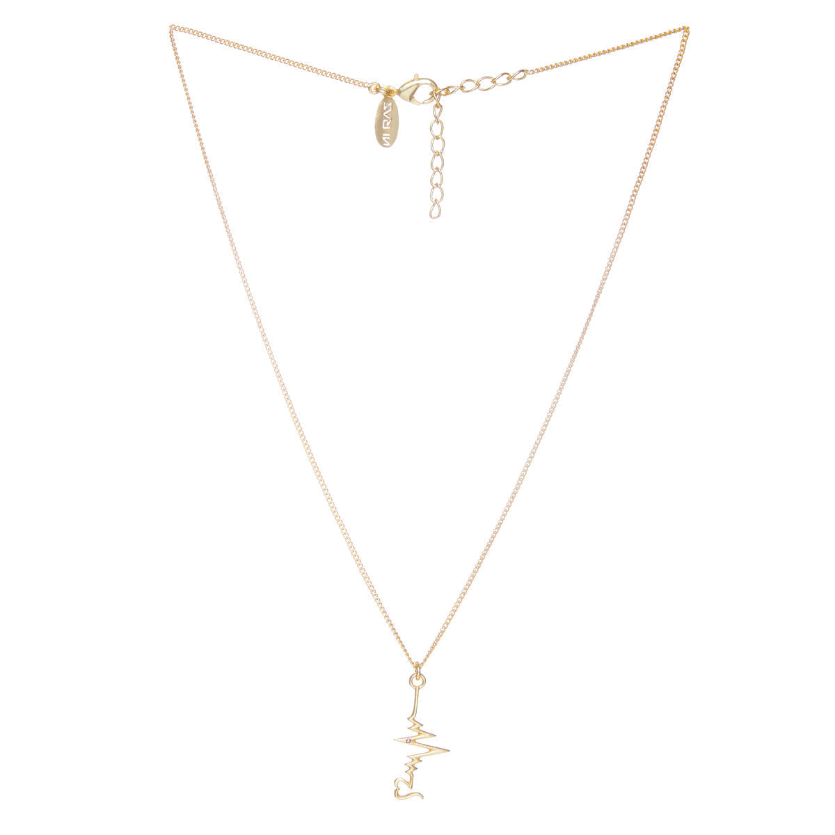 Heart Beats For You Gold Plated Pendant Set