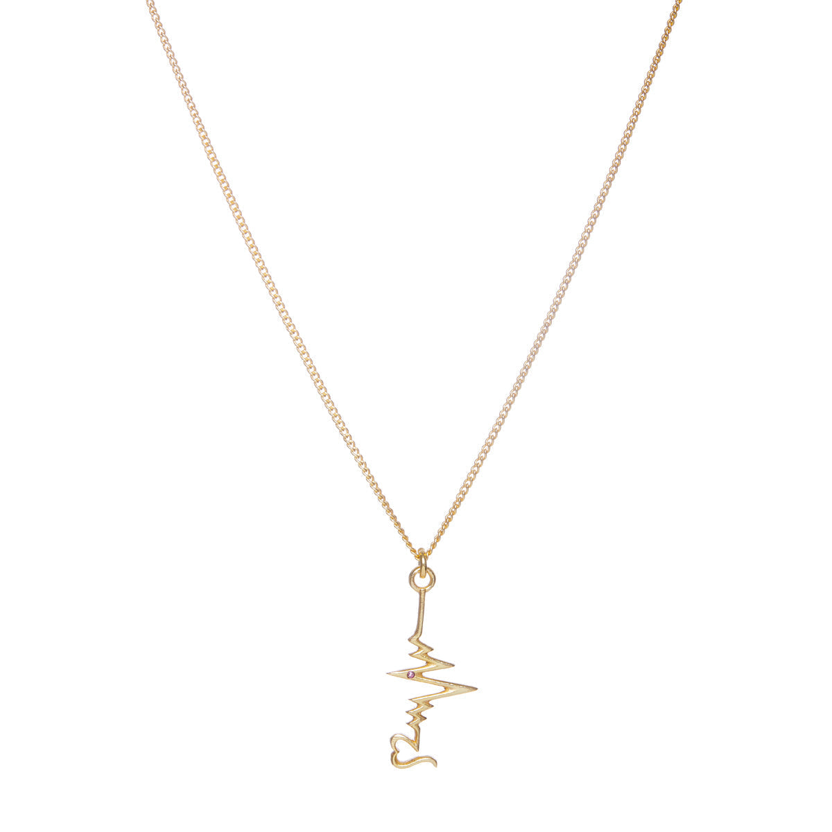 Heart Beats For You Gold Plated Pendant Set