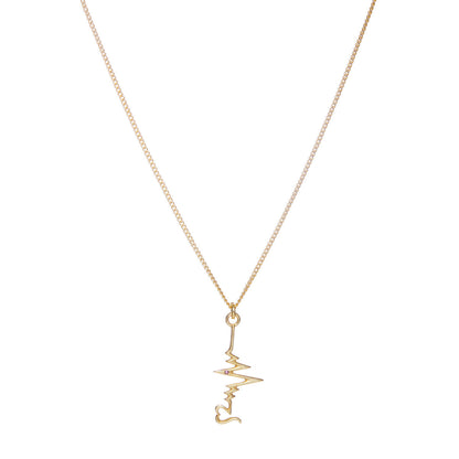 Heart Beats For You Gold Plated Pendant Set